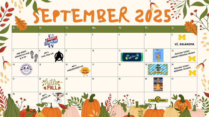 September Event Calendar