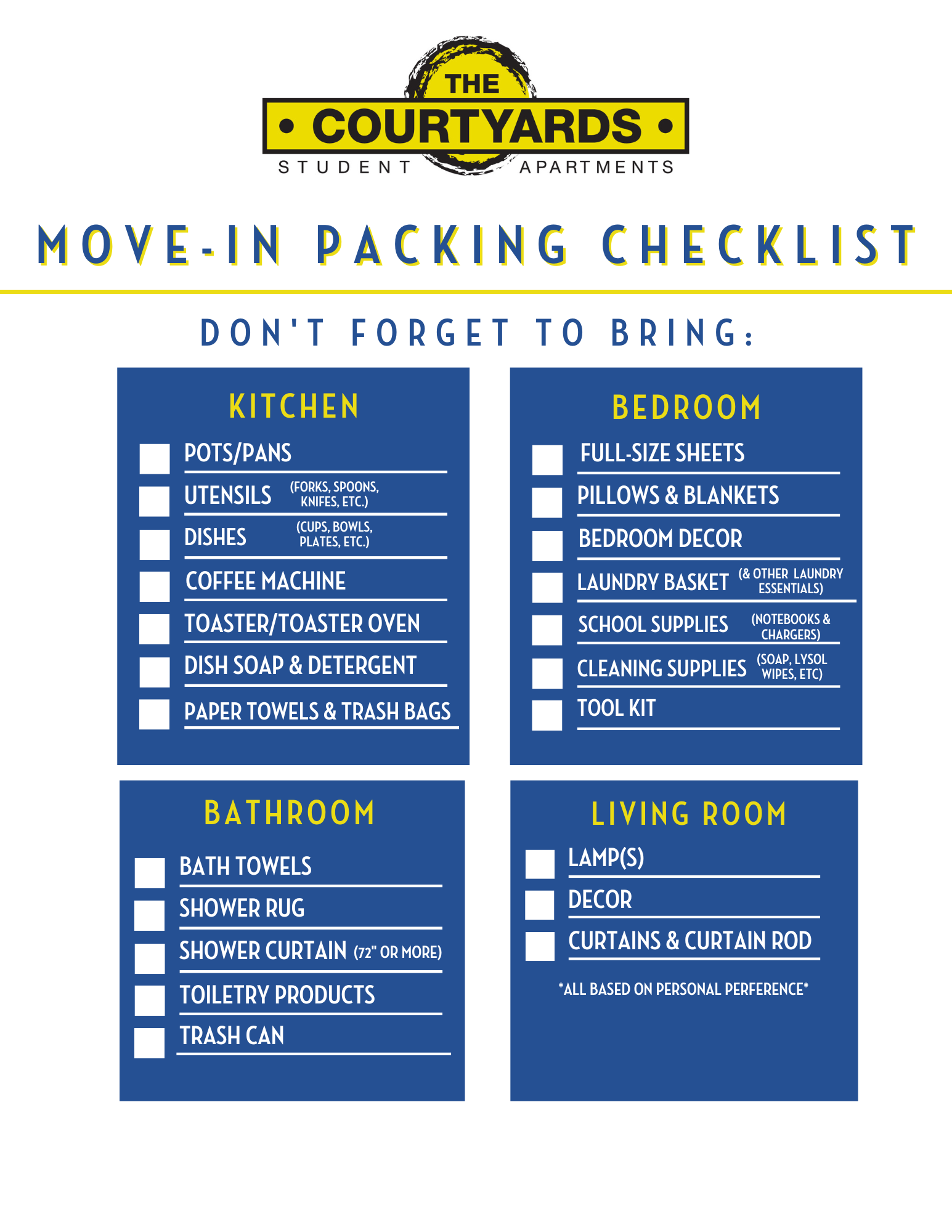 Move-In Essentials  Image 1