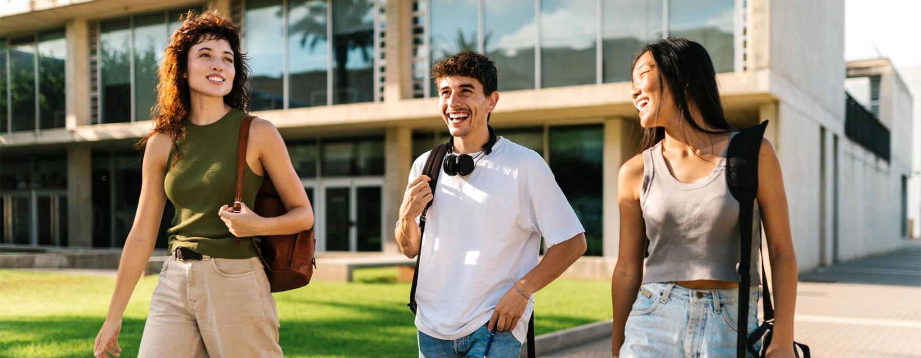 a group of people walking